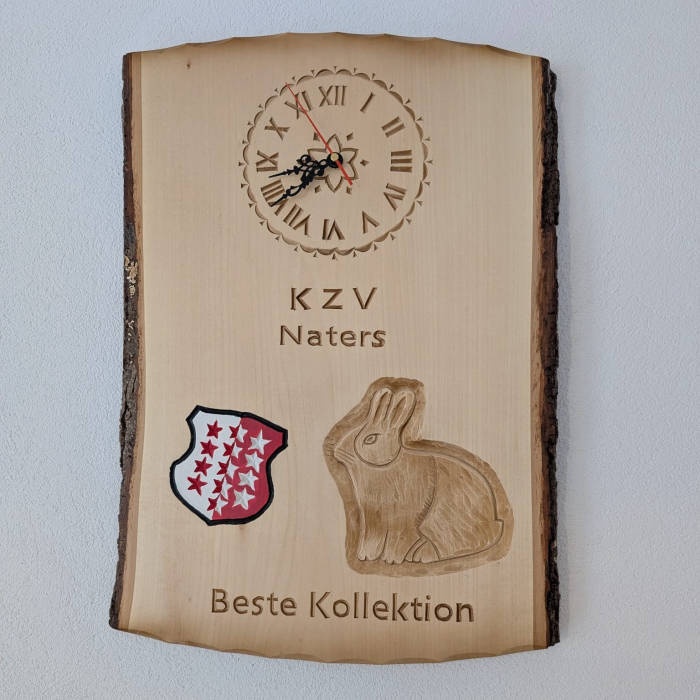 Uhrbrett als Geschenk
